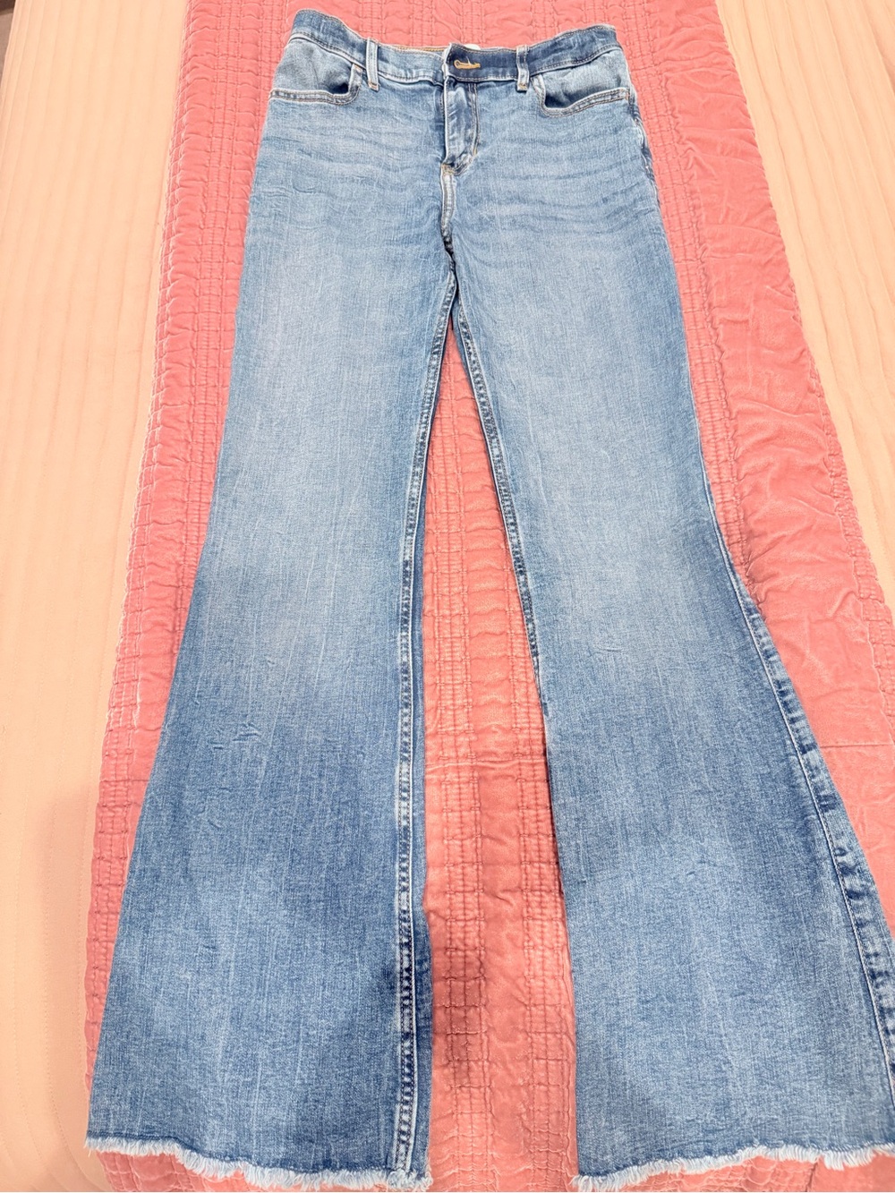 abercrombie kids Light Wash Flare Jeans